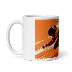 Action! Art White Glossy Mug #1 - Cloutropolis