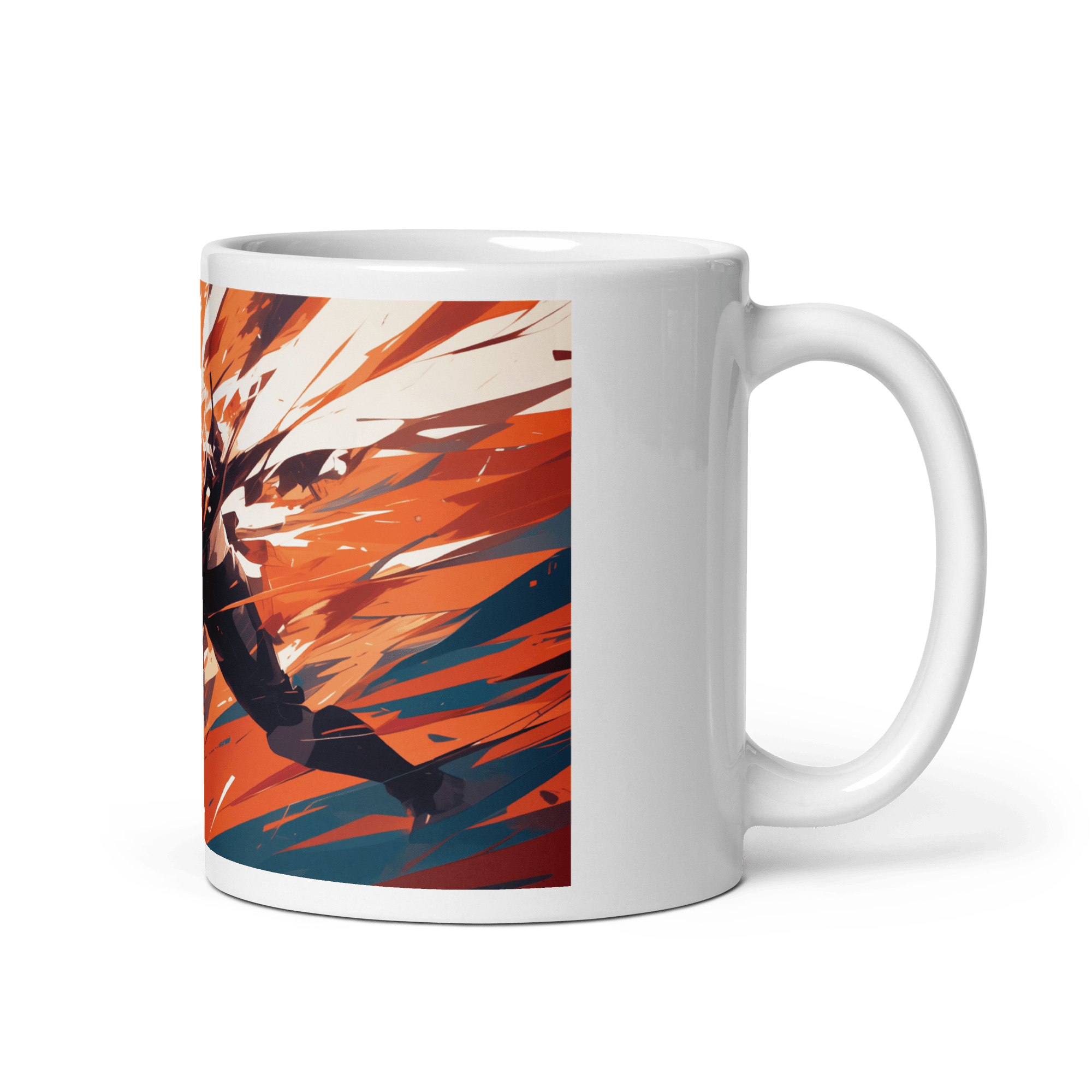 Action! Art White Glossy Mug #1 - Cloutropolis