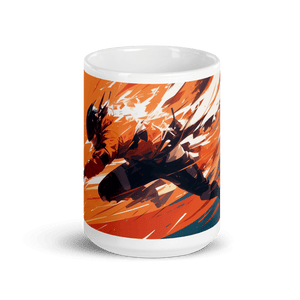 Action! Art White Glossy Mug #1 - Cloutropolis