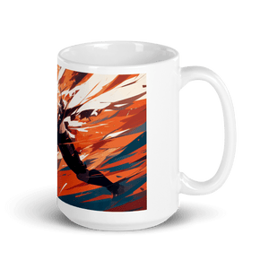 Action! Art White Glossy Mug #1 - Cloutropolis