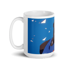 Load image into Gallery viewer, Action! Break The Glass White Glossy Mug #2 - Cloutropolis