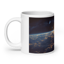 Load image into Gallery viewer, Cloud World Satellites White Glossy Mug - Cloutropolis