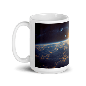 Cloud World Satellites White Glossy Mug - Cloutropolis