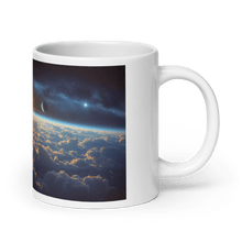 Load image into Gallery viewer, Cloud World Satellites White Glossy Mug - Cloutropolis