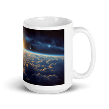 Load image into Gallery viewer, Cloud World Satellites White Glossy Mug - Cloutropolis