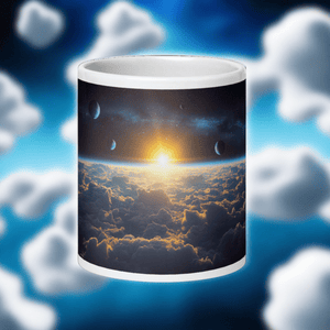 Cloud World Satellites White Glossy Mug - Cloutropolis