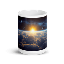 Load image into Gallery viewer, Cloud World Satellites White Glossy Mug - Cloutropolis