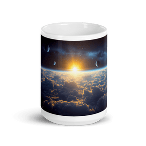 Cloud World Satellites White Glossy Mug - Cloutropolis