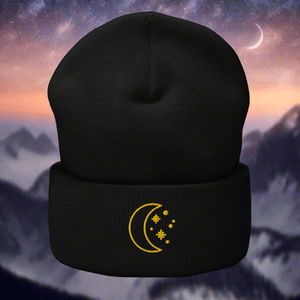 Crescent Starlight Cuffed Beanie - Cloutropolis