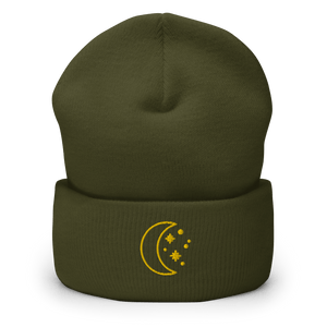 Crescent Starlight Cuffed Beanie - Cloutropolis