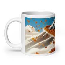 Load image into Gallery viewer, Fallen Leaves Mountain Pass White Glossy Mug - mug - Cloutropolis