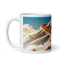 Load image into Gallery viewer, Fallen Leaves Mountain Pass White Glossy Mug - mug - Cloutropolis