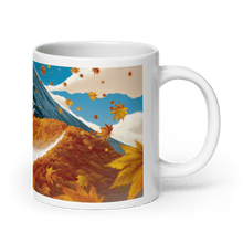 Load image into Gallery viewer, Fallen Leaves Mountain Pass White Glossy Mug - mug - Cloutropolis