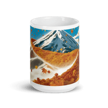 Load image into Gallery viewer, Fallen Leaves Mountain Pass White Glossy Mug - mug - Cloutropolis