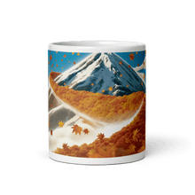 Load image into Gallery viewer, Fallen Leaves Mountain Pass White Glossy Mug - mug - Cloutropolis