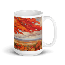 Load image into Gallery viewer, Flowing Fall White Glossy Mug - mug - Cloutropolis