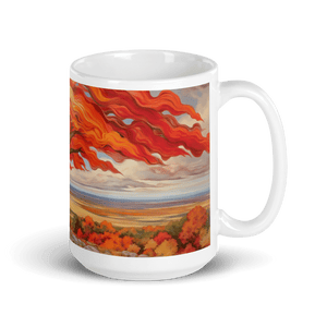 Flowing Fall White Glossy Mug - mug - Cloutropolis