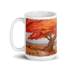 Flowing Fall White Glossy Mug - mug - Cloutropolis