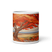 Load image into Gallery viewer, Flowing Fall White Glossy Mug - mug - Cloutropolis