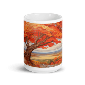 Flowing Fall White Glossy Mug - mug - Cloutropolis