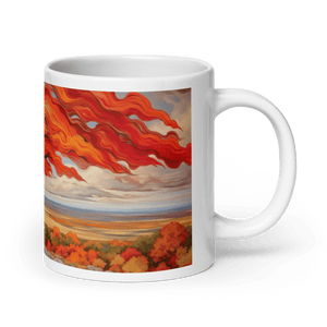 Flowing Fall White Glossy Mug - mug - Cloutropolis