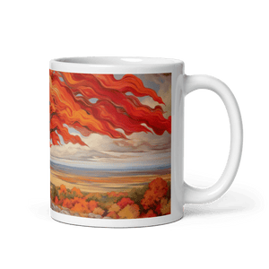 Flowing Fall White Glossy Mug - mug - Cloutropolis