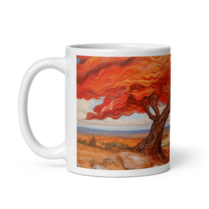 Flowing Fall White Glossy Mug - mug - Cloutropolis