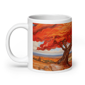 Flowing Fall White Glossy Mug - mug - Cloutropolis