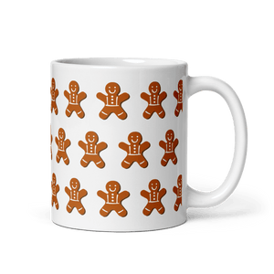 Gingerbread Man White Glossy Mug - Cloutropolis