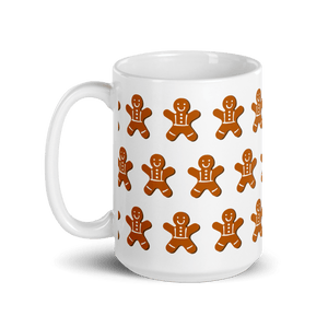 Gingerbread Man White Glossy Mug - Cloutropolis