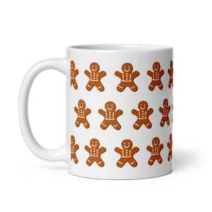 Gingerbread Man White Glossy Mug - Cloutropolis