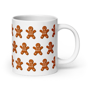 Gingerbread Man White Glossy Mug - Cloutropolis