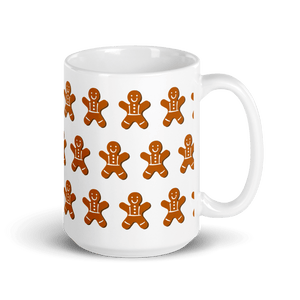 Gingerbread Man White Glossy Mug - Cloutropolis