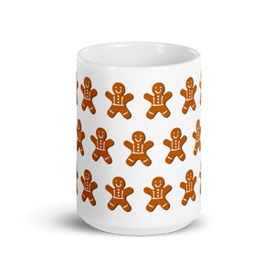 Gingerbread Man White Glossy Mug - Cloutropolis