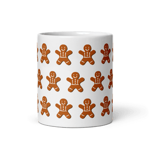 Gingerbread Man White Glossy Mug - Cloutropolis