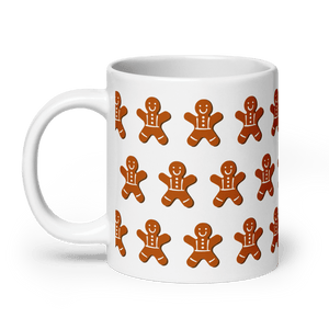 Gingerbread Man White Glossy Mug - Cloutropolis