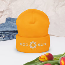 Load image into Gallery viewer, God Sun Cuffed Beanie - EMBROIDERY - Cloutropolis