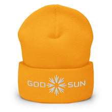 Load image into Gallery viewer, God Sun Cuffed Beanie - EMBROIDERY - Cloutropolis