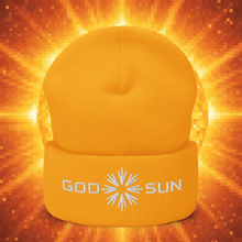 Load image into Gallery viewer, God Sun Cuffed Beanie - EMBROIDERY - Cloutropolis