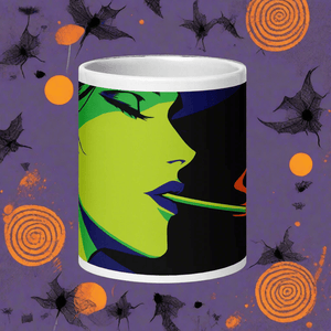 Halloween Demure White Glossy Mug - mug - Cloutropolis