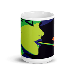 Halloween Demure White Glossy Mug - mug - Cloutropolis