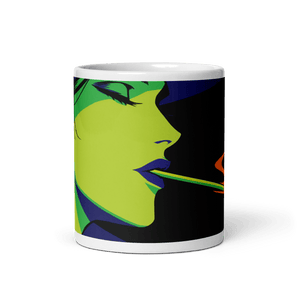 Halloween Demure White Glossy Mug - mug - Cloutropolis