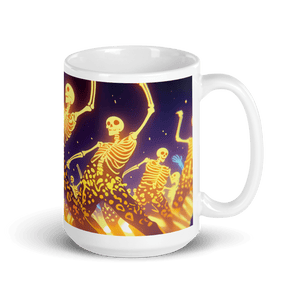 Happy Fete Halloween White Glossy Mug - mug - Cloutropolis