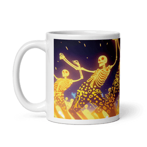 Happy Fete Halloween White Glossy Mug - mug - Cloutropolis