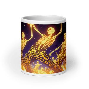 Happy Fete Halloween White Glossy Mug - mug - Cloutropolis