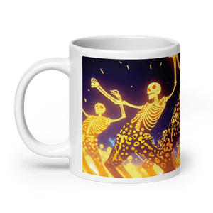 Happy Fete Halloween White Glossy Mug - mug - Cloutropolis