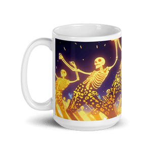 Happy Fete Halloween White Glossy Mug - mug - Cloutropolis