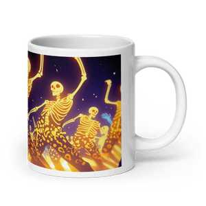 Happy Fete Halloween White Glossy Mug - mug - Cloutropolis