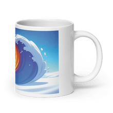 Load image into Gallery viewer, Heart Wave White Glossy Mug - Cups - Cloutropolis