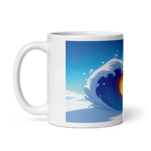 Load image into Gallery viewer, Heart Wave White Glossy Mug - Cups - Cloutropolis